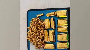 India News | Gold Worth Nearly Rs 50 Lakh Seized at Hyderabad Airport