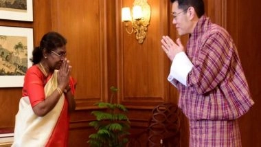 World News | Bhutan King Jigme Wangchuk Calls on President Murmu