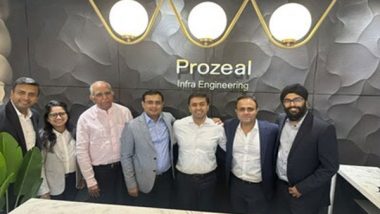 Business News | Chandrakant Gogri's Family Office Leads a USD 4 Million Series A Investment in Prozeal Infra