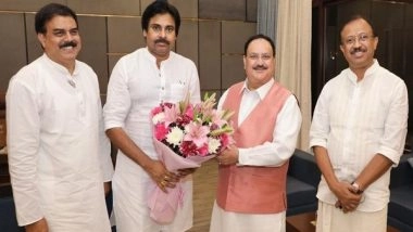 India News | JSP Chief Pawan Kalyan Called on BJP National President JP Nadda