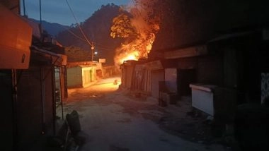 India News | Uttarakhand: Fire Breaks out at Market in Chamoli, Under Control; No Casualties