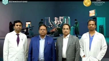 Business News | Continental Hospitals Performs the First Robot-assisted CABG Procedure in India with SSI Mantra Robot