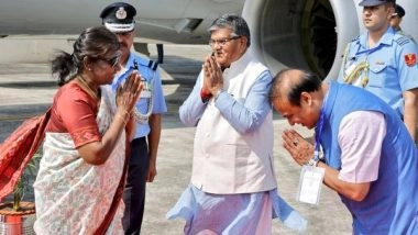 India News | President Murmu Arrives in Golaghat on a Three-day Assam Visit