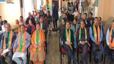 India News | BJP's Jai Ram Thakur Hoists Party's Flag at State Headquarters in Shimla on BJP's 44th Foundation Day