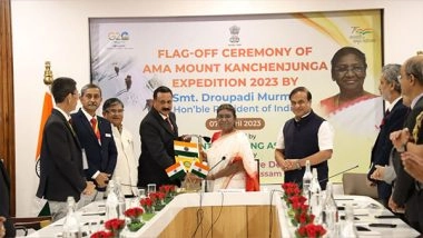 India News | President Murmu Flags off Mt Kanchenjunga Expedition in Guwahati