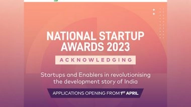 Business News | Applications for National Startup Awards 2023 Open; Check Deadline and Prize Money