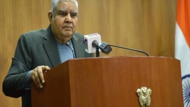 India News | Vice President Dhankhar to Inaugurate Scientific Convention on World Homoeopathy Day