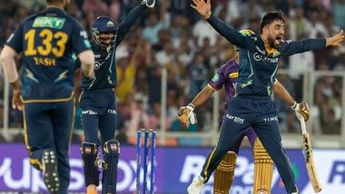 Sports News | Gujarat Titans' Rashid Khan Clinches First Hat-trick of IPL 2023, Becomes First Afghanistan Bowler to Do So