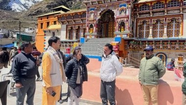 India News |  Uttarakhand: Badrinath Kedarnath Temple Committee President Inspects Reconstruction Works, Reviews Travel Arrangements for Devotees
