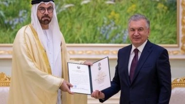 World News | President of Uzbekistan Confers Order of Friendship on Mohammad Al Gergawi
