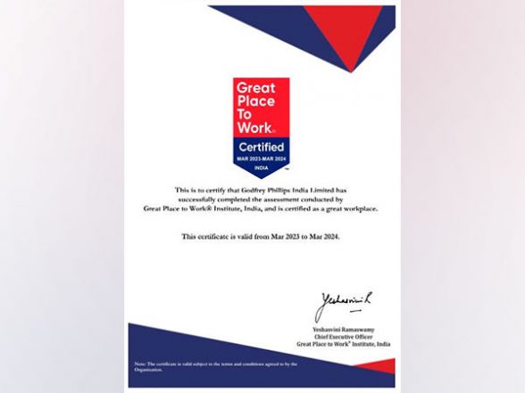 Business News | Godfrey Phillips India is a 'Great Place To Work' for ...