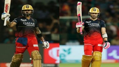 Sports News | IPL 2023: Fifties from Kohli, Faf Du Plessis, Maxwell Power RCB to 212/2 Against LSG