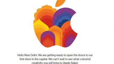 Business News | First Apple Retail Stores to Open in India Next Week