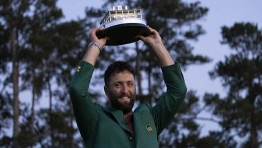 Sports News | Rahm Zooms Ahead on Back Nine, Wins Masters and Dedicates It to Legend Seve on His 66th Birthday