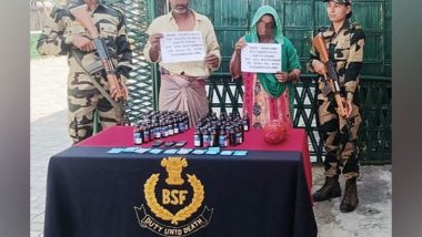 India News | BSF Apprehends Two Persons with Contraband Drugs Along India-Bangladesh Border