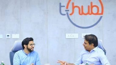 India News | Hyderabad: Shiv Sena Leader Aaditya Thackeray Meets Telangana Minister KTR