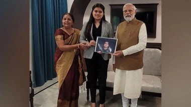 India News | MP Girl Enrols in College at Age of 13 Years, Meets with PM Modi