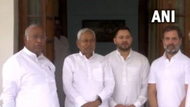 India News | Nitish Kumar, Tejashwi Yadav Meet Rahul Gandhi, Kharge; Opposition Unity on Agenda