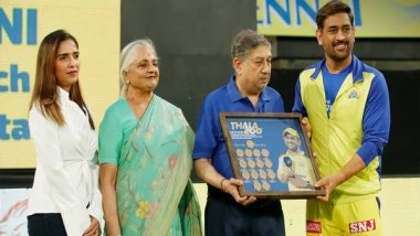 Sports News | MS Dhoni Receives Special Memento for Leading CSK 200th Time in IPL