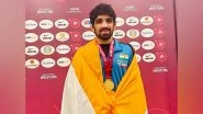Sports News | Asian Wrestling Championships: Aman Sehrawat Wins Gold Medal at Astana