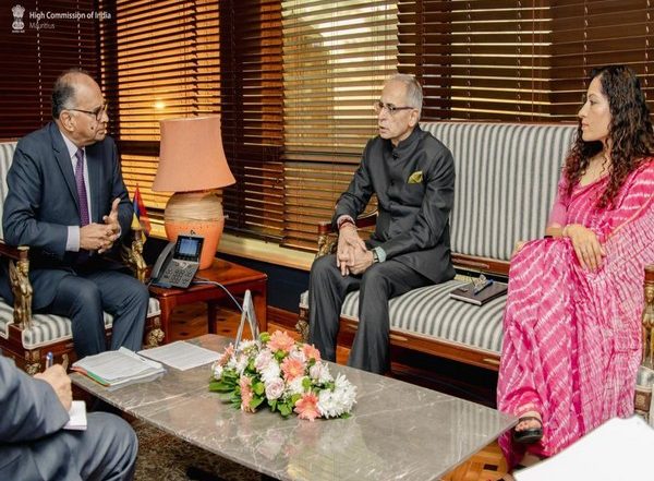 World News | Foreign Secy Vinay Kwatra Calls on Foreign Minister Alan Ganoo on Mauritius Visit