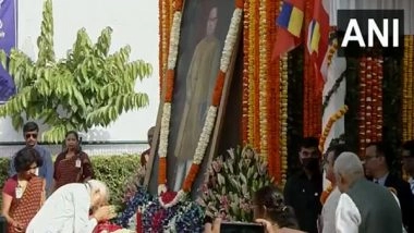 India News | President Murmu, PM Modi, and Other Leaders Pay Floral Tribute to Dr BR Ambedkar on His Birth Anniversary