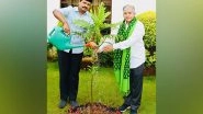 India News | Dr BR Ambedkar's Grandson Prakash Plants Saplings in Telangana's Begumpet