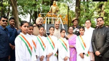 India News | Uttarakhand CM Dhami Garlands Statue of BR Ambedkar on Birth Anniversary