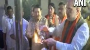 India News | Union Home Minister Amit Shah Performs Puja at Dakshineswar Kali Temple in Kolkata