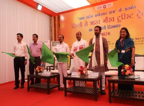 India News | Bharat Gaurav Tourist Train on Ambedkar Circuit Flagged off from Delhi
