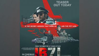 Entertainment News | Vidyut Jammwal Unveils Teaser of His Next Spy-thriller 'IB71', Film to Release on This Date