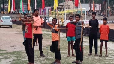 India News | Chhattisgarh: Tribal Children Practising in 'Archery Centre' to Bring Laurels for Country