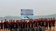 India News | Indian Navy Conducts Beach Clean-up Drive in Visakhapatnam