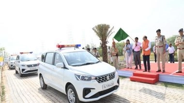 India News | Delhi: LG V K Saxena Flags off 250 Vehicles for Delhi Police