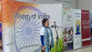 World News | MoS Lekhi Joins Yoga Session Organised by Indian Embassy in Zagreb