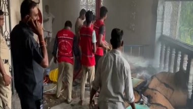 India News | Fire at Asthana Mandapam Opposite Srivari Temple in Andhra's Tirupati; No Casualties Reported