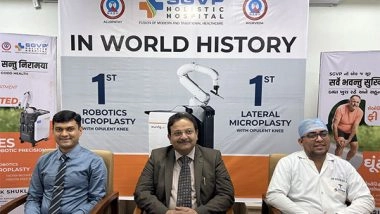 Business News | World's First Fully Active Robotic Microplasty Surgery Performed at SGVP Holistic Hospital Ahmedabad