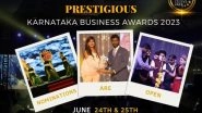 Business News | Karnataka Business Awards 2023, Season 3 Announced by Karnataka Traders Chambers of Commerce