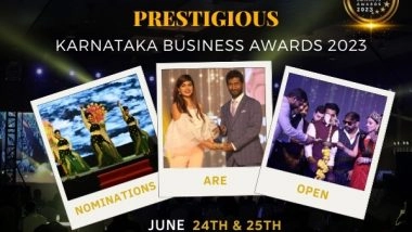 Business News | Karnataka Business Awards 2023, Season 3 Announced by Karnataka Traders Chambers of Commerce