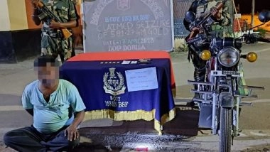 India News | West Bengal: BSF Seizes Gold Worth Rs 36 Lakh Smuggled from Bangladesh at International Border, One Held