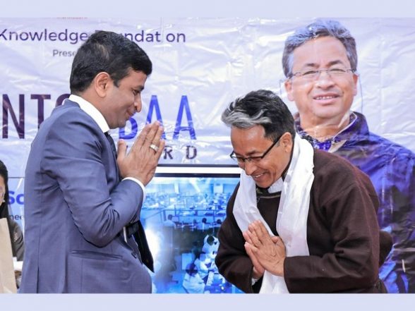 Business News | Prestigious Santokbaa Humanitarian Award Conferred to Innovator Sonam Wangchuk - Vimarsana News