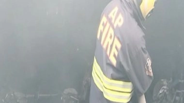 India News | Andhra Pradesh: 90 Electric Vehicles Gutted in Fire While Charging in Srikakulam