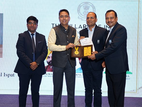 Business News | Dinesh Garg, MD, Behari Lal Ispat Recognized by Minister Aman Arora, Punjab Government at Pillars of India, Event by INMYCITI - Vimarsana News