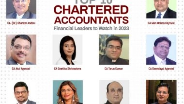 Business News | Top 10 Chartered Accountants of 2023 to Get Financial Advice