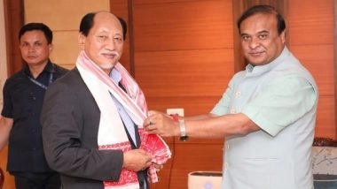India News | CMs of Assam, Nagaland Hold Talks on Settlement of Border Dispute