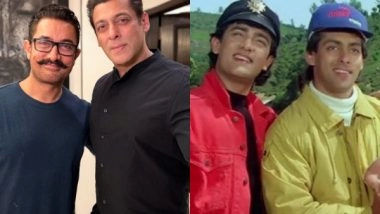 Entertainment News | Salman, Aamir Pose for a Selfie as They Welcome Eid Together, Fans Demand 'Andaz Apna Apna 2'