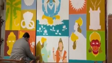 India News | Badrinath: Special Team from Goa to Engrave Lord Vishnu Paintings on Walls Ahead of Char Dham Yatra