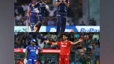 Sports News | IPL 2023: Gujarat Titans, Punjab Kings Emerge Victorious on Double-header Day Filled with Exciting Finishes, Records