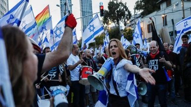World News | Tens of Thousands of Israelis Rally Against Judicial Reform Plan