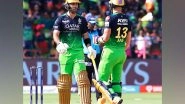 Sports News | Faf-Maxwell Carnage Powers RCB to 189/9 Against RR in IPL 2023